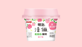 明治活俪低脂肪高蛋白质酸奶（桃子味）新品上市通知