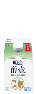 明治醇壹0脂肪牛乳450mL