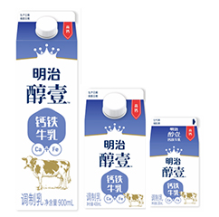 【明治醇壹钙铁牛乳（900mL/400mL/200mL）】