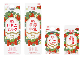 【明治草莓牛乳（900mL/400mL）】
