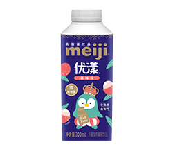 【明治优漾杀菌型乳酸菌饮品 荔枝味（300mL）】