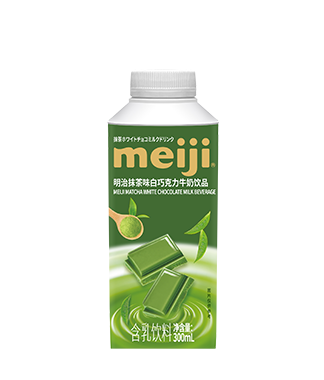 明治抹茶味白巧克力牛奶饮品