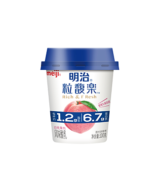 明治粒馥楽风味酸乳 白桃果肉