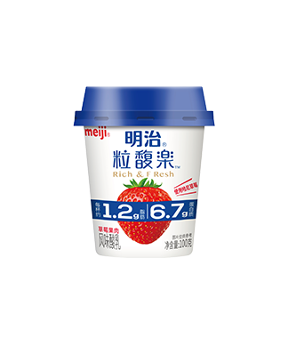 明治粒馥楽风味酸乳 草莓果肉