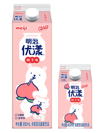 明治优漾杀菌型乳酸菌饮品 桃子味