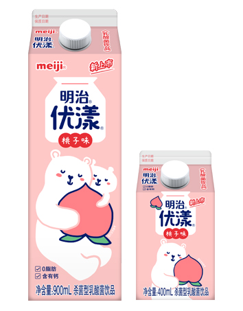 明治优漾杀菌型乳酸菌饮品 桃子味