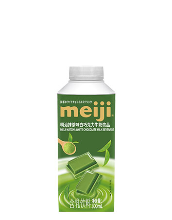 明治抹茶味巧克力牛奶饮品