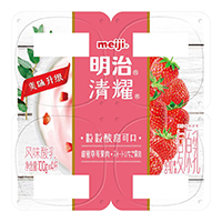 明治清耀风味酸乳 甜蜜草莓果肉