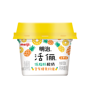 明治活俪低脂肪酸奶 菠萝味
