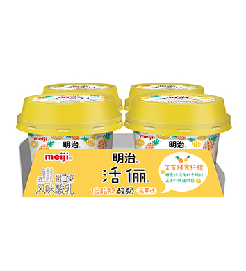 明治活俪低脂肪酸奶 菠萝味
