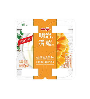 明治清耀风味酸乳 热情芒果味